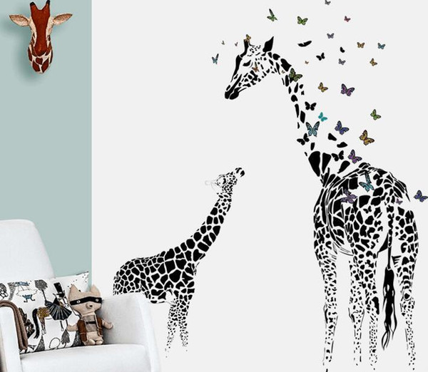 Free Shipping Castle of dreams Colorful animals Removable Home Decor Wall Decal Sticker for Kids Nursery Decoration