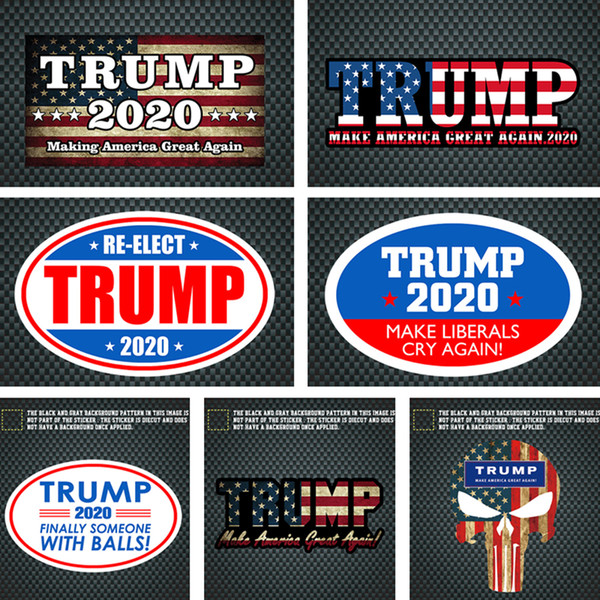 Decal Sticker TRUMP 2020 America President General Election Car Stickers Vehicle Paster Trump decal Decoration C71102