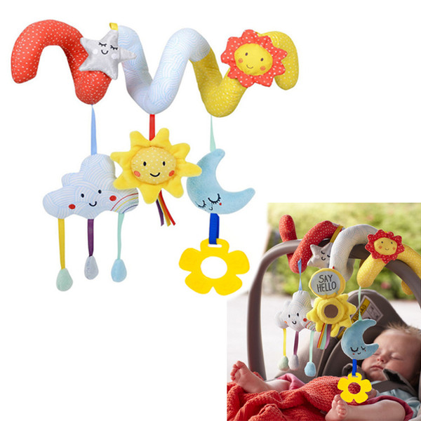 Baby Crib Revolves Toy Infant Bed Stroller Playing Toy Crib Lathe Hanging Baby Rattles Mobile