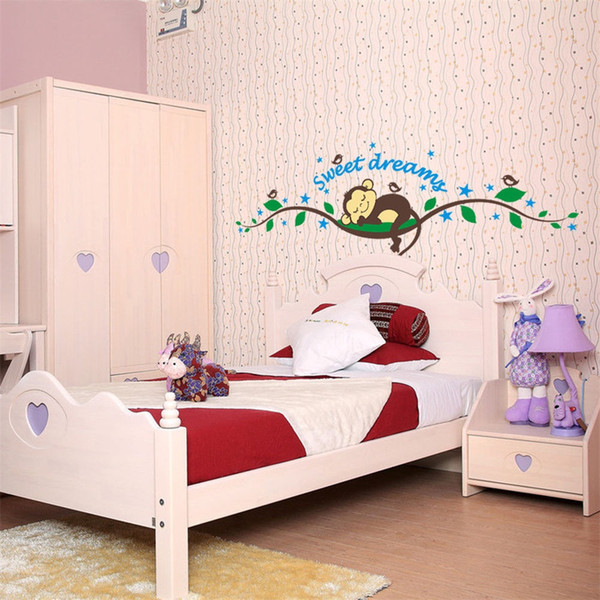Cheeky Monkey Removable Wall Sticker Decal Vinyl Kid Nursery Baby Decor 25*70cm