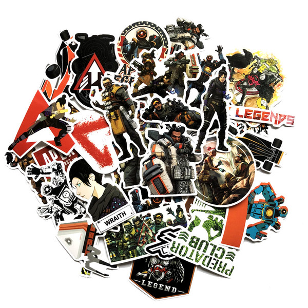 68pcs/lot Apex Legends Stickers cartoon DIY Stickers Funny Apex Legends Graffiti Stickers for Bike Laptop Phone Kids Gift FFA1747