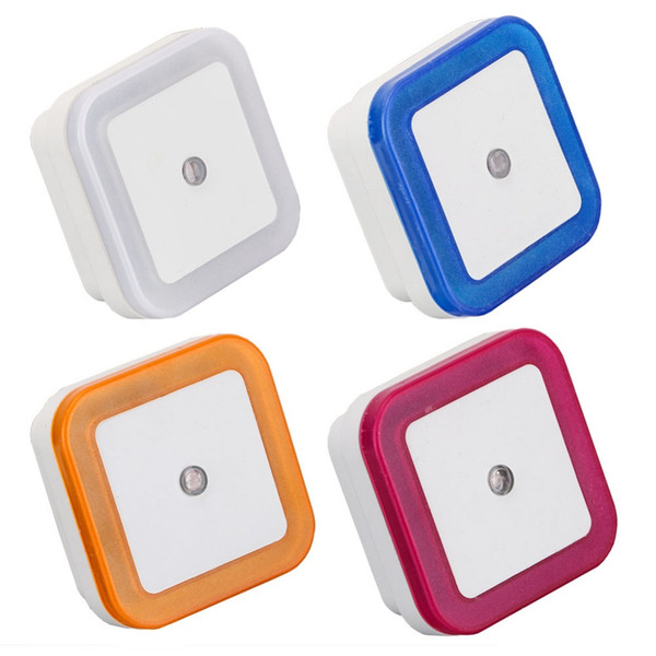 Mini Sensor Control Baby Sleeping Night Light US/EU AC110-220V Square LED Colorful Night Lamp For Baby Bedroom