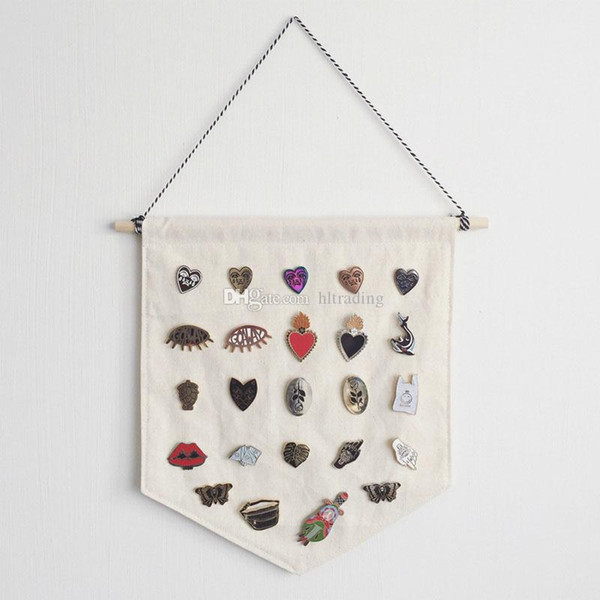 Kids room Decor Wall Banner Enamel Pin Badge brooch Display Pennant Brooch display pendant Badge storage wall hanging C5989