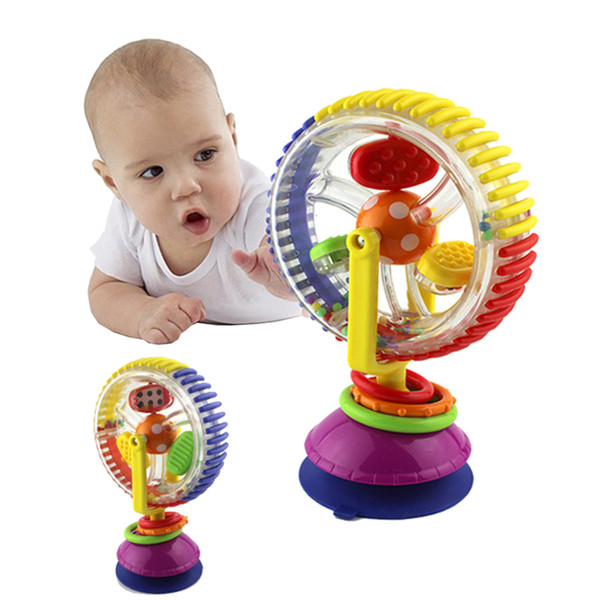 Baby Rattle Toys Tricolor Multi-touch Rotating Ferris Wheel Suckers Toy 0-12 Months Newborns Creative Educational Baby toys