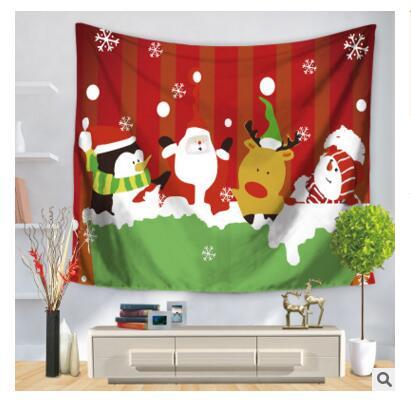 Christmas Wall Hanging Tapestry Halloween Scary Blood Palm Carpet Festival Wall Tapestries for Home Kid Room Decoration Supplies 200 Styles