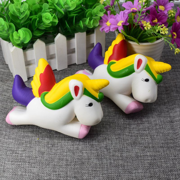 Squishy Lovely Magic Unicorn Jumbo Squishy Slow Rising Pendant Phone Straps Charms Queeze Kids Toys Cute squishies Bread