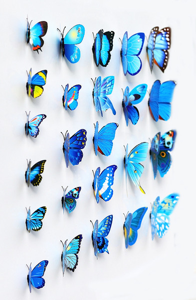 350pcs Cinderella butterfly 3D butterfly decoration wall stickers 12pc 3D butterflies pvc removable wall stickers butterflys