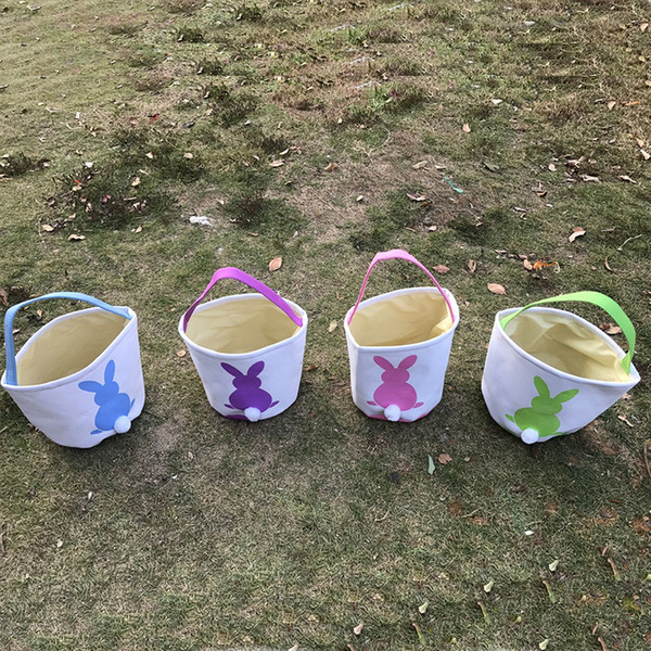 INS Burlap Easter Bunny Baskets DIY Rabbit Bags Bunny Storage Bag Jute Rabbit Ears Basket Easter Gift Bag Rabbit Ears Put Easter Eggs