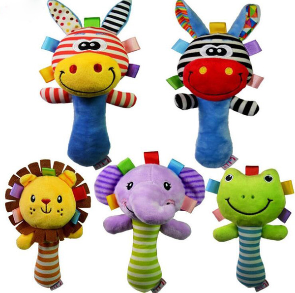 Wholesale- Baby Rattle Toys Wrist Foot Finder Small Soft Baby Boy Toy for 0-12 Months Children Infant Newborn Plush Brinquedos