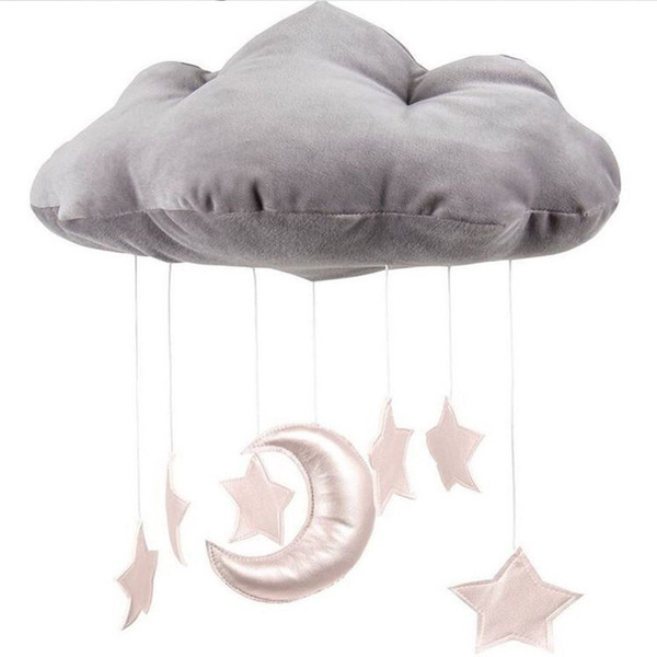 INS baby room decoration 3D clouds Star Baby crib accessories Take pictures of the scene Props newborn bed Ornaments
