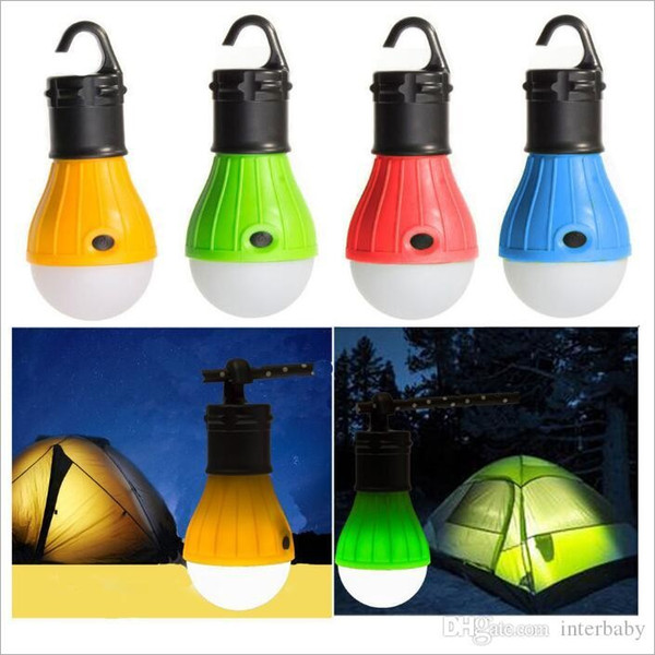Portable Lantern LED Mini Tent Light Bulb Emergency Lamp Waterproof Hanging Hook Flashlight Working Outdoor Camping Energy-saving Lamp B5069