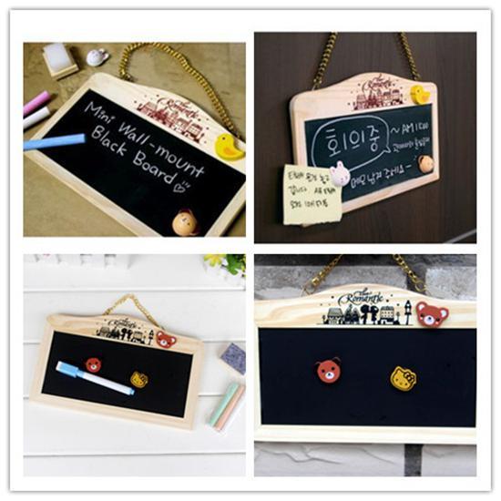 Message Board Cute Board Message Board Fashion Cute Wooden and Printing Board Hot Kids Hang and Scrub Mini Board