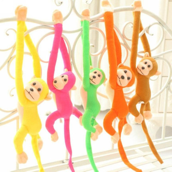 60cm Mamas Papas Long Arm Tail Monkey Sozzy Stroller Baby Rattle Mobiles Bell Plush Toys Infant Dolls Educational For Toddlers