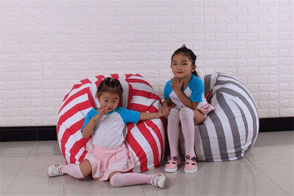 50Colors 6 Sizes Kids Storage Bean Bags 60cm 22 colors Plush Toys Beanbag Chair Bedroom Stuffed Animal Room Mat Portable Clothes Storage Bag