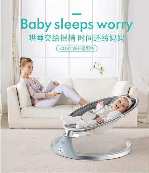 2019 new baby electric rocking chair baby cradle recliner sleep newborn comforting chair hair bionic shaking shaker