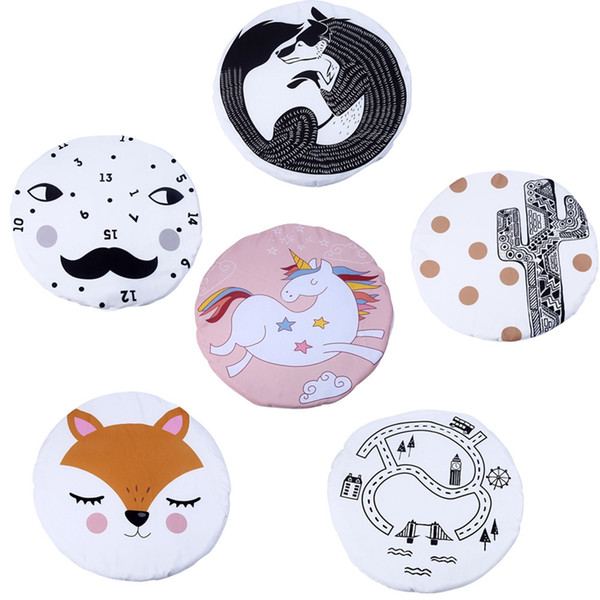 Baby Playing Mats Cartoon Fox Unicorn Toys Games Pads Crawling Blankets Kids Room Padded Floor Carpet kids Bedding TTA1304-3