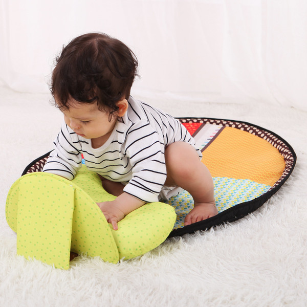 Newborn Soft Comfortable Infant crawl owl baby blanket carpet game pad for children Play Mats With Mirror and Height Charts