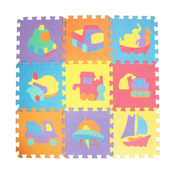 10Pcs animal Pattern Foam Puzzle Kids Rug Carpet Split Joint EVA baby Play Mat Indoor Soft activity Puzzle Mats