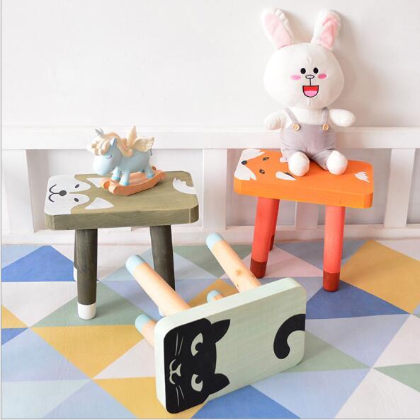 Baby Bench INS Nordic Creative Solid Wood Children's Benchs Home Low Bench Kindergarten Baby Bench Customization