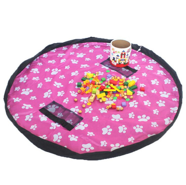 Toy Quick Storage Bag 150cm 10 Colors Portable Kids Large Capacity Drawstring Pouch Play Mat Blanket Rug Organizer Bag OOA7018-26