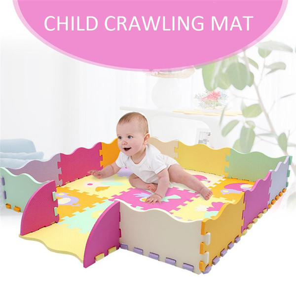 EVA Foam Puzzlen/baby Play Mat Foam Play Puzzle Mat 23pcs Lot Interlocking Exercise TilesEach 30cmX30cm