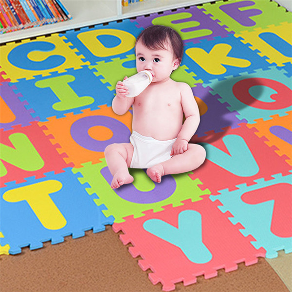 36 PCS Per Set New EVA Children's Puzzle Mat Digital Letter Educational Foam Mat 12*12 Environmentally Baby Climbing Mat