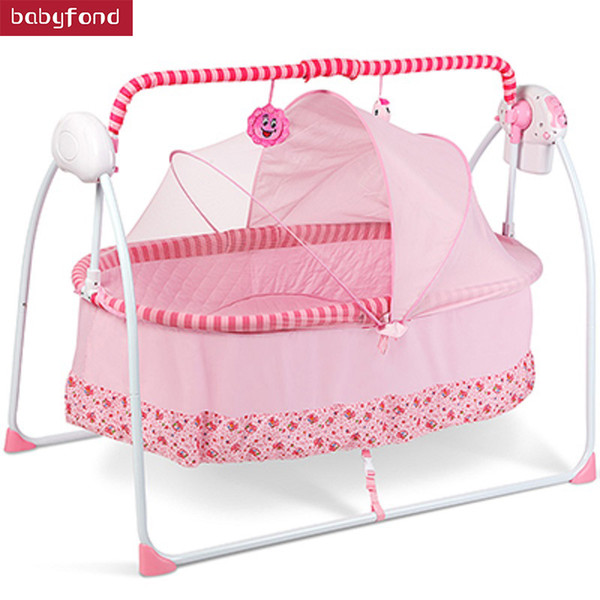 Large version of the baby electric cradle bed hammock chair smart baby children automatic cradle with remote control sleep