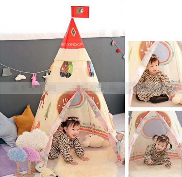 Free DHL Indian Style Waterproof tents Children Play House Castle Tent for Indoor children Outdoor games tents toy house