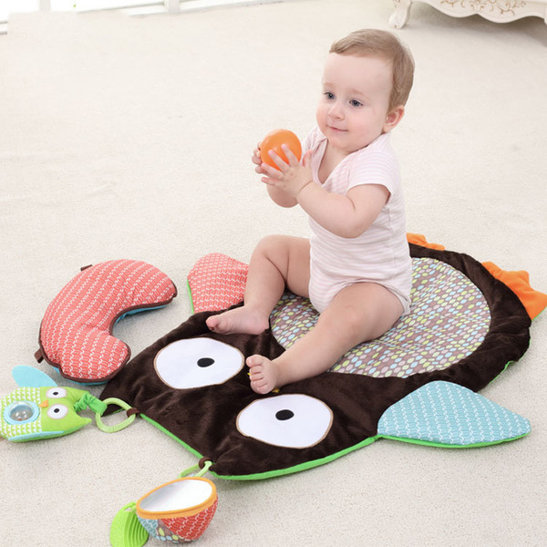 Lovely Owl Climbing Blanket Cushion Baby 0-3 Year Land Pad Game Carpet Newborn Infant Toys Stuffs