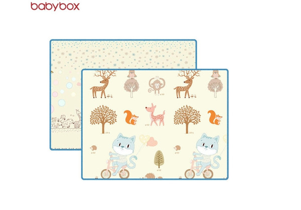 Crawl Pad Roller Baby Two-sided Crawl Pad Game Meow in Travel + Dream Castle 200cm*180cm*2cm