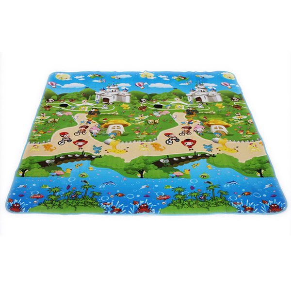 Baby Play Mat 150*180cm Crawling Double Surface Carpet Rug Animal Carpet for Children Letter Paradise Safety Kids Climb Blanket
