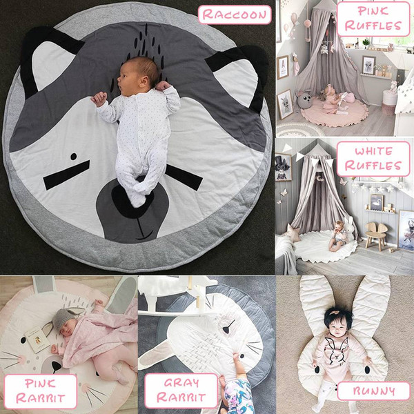 Cartoon Baby Infant Creeping Mat Playmat Soft Cotton Baby Kids Crawling Blanket