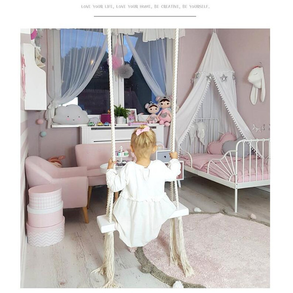 Indoor swing Wooden indoor children's swing Children's room decoration creative new toys Children's room swing toys