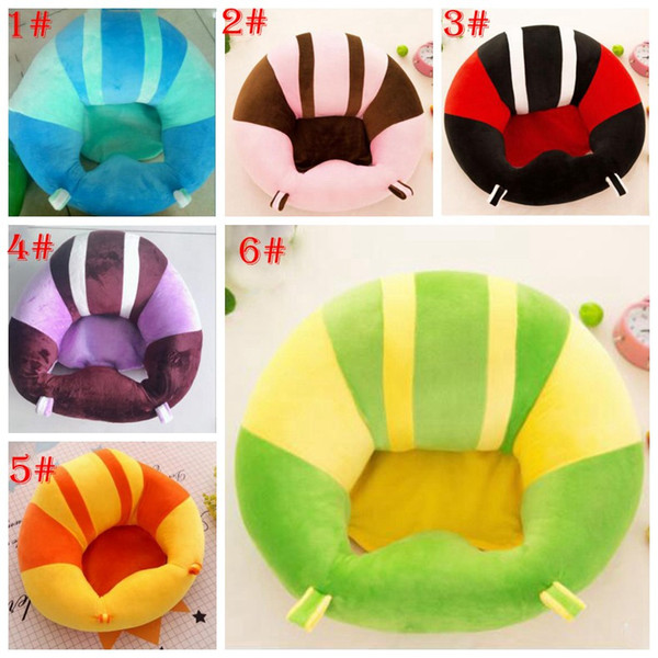 13 styles New baby learning chair children sofa newborn boys girls learn seat plush toys cute colorful gift cushion