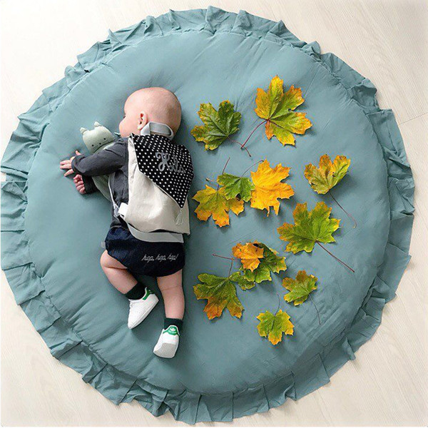 2019 hot sale Children play mat lace blanket crawling mat cart air-conditioning was children's room decoration
