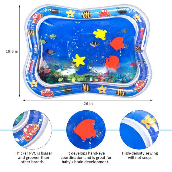 Baby Inflatable Water Cushion Best Summer Toy Home Mats Seat Infant Tummy Time Fun Play Mats Babies