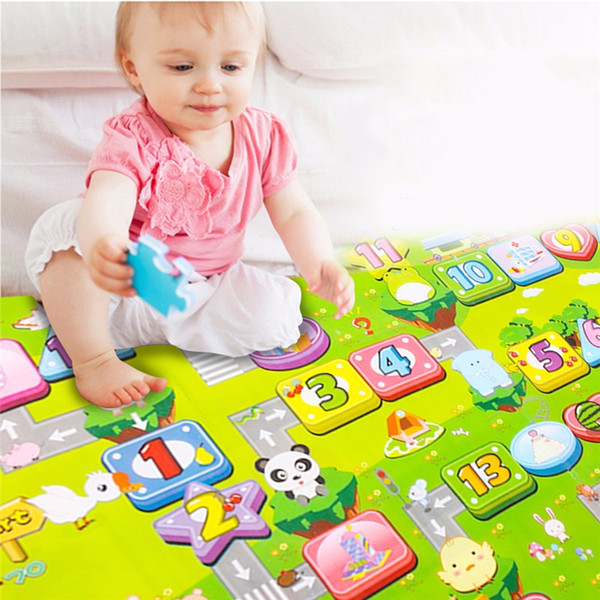 180x 150cm New Baby Double-Side Play Mat Kid Crawl Play Game Picnic Carpet Letter Alphabet Climb Blanket Crawling Pad