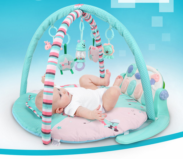 Pedal Piano Fitness Frame Beiens Mats Baby Play Games Puzzles Mat Developmental Carpet Infant Toys Children Pianos Music Pad for kids