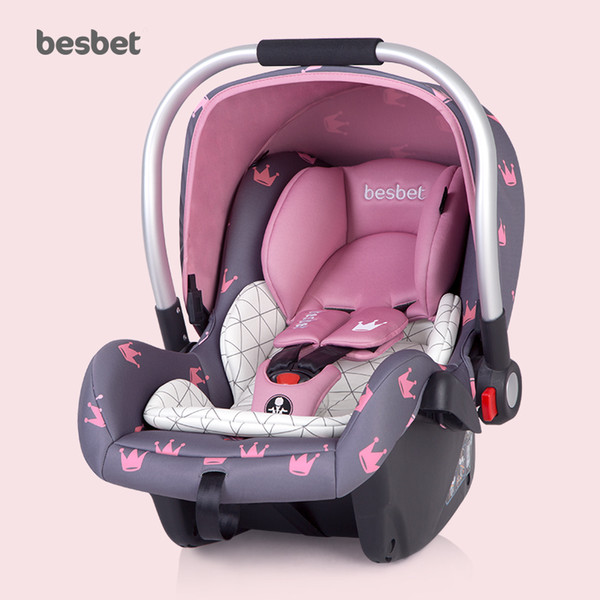 Besbet Baby Basket Safety Seat Newborn Car Portable Baby Cradle Sleeping Basket