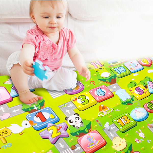 Big Size Baby Crawling Play Mat Double-Site Baby Infant Climb Pad Fruit Letter Kids Play Game Mat Kids Toys Gift 180x 150cm
