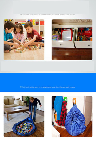 5 Colors Creative Style Hot Fashion Waterproof Lego Large Baby Multifunctional Toys Storage Bag Storage Bag Game Cushion