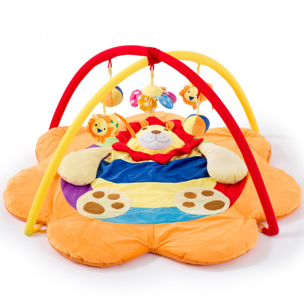 Cute Lion Baby Play Mat Toy Baby Kids Festival Gifts Indoor Outdoor Toddler Musical Activity Gym Play Blanket Crawling Pad