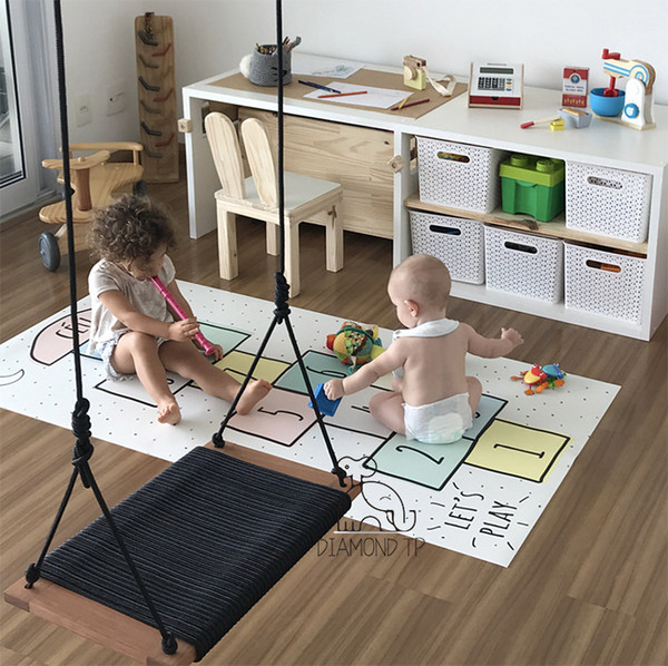 INS New design children jumping tabs digital play mat game crawling mat maternity supplies blanket mat