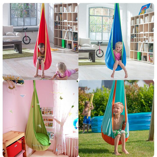 8 Colors Creative Children Hammock Garden Furniture Swing Chair Indoor Outdoor Hanging Seat Kids Swing Seat Nursery Furniture CCA11695 1pcs