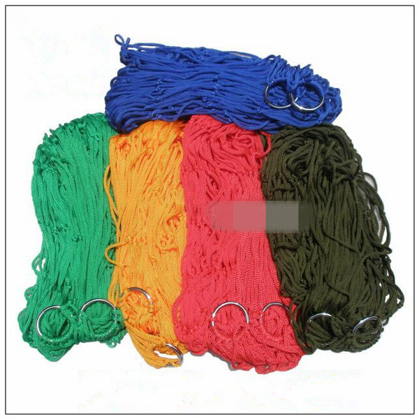 5 Colors Creative Nylon Meshy Hammock Lightweight Portable Single Hammocks Sturdy Swing For Outdoors Camping Hammocks CCA9844 100pcs
