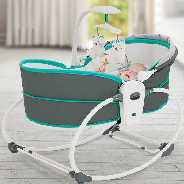 Baby electric baby cradle vibration crib in bed rocking chair can do shaker recliner basket three functions optional