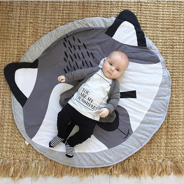 INS Fashion Europe Baby fox pattern rugs lovely for gril boys room playmats Carpet mat game quilt cartoon nursery furniture
