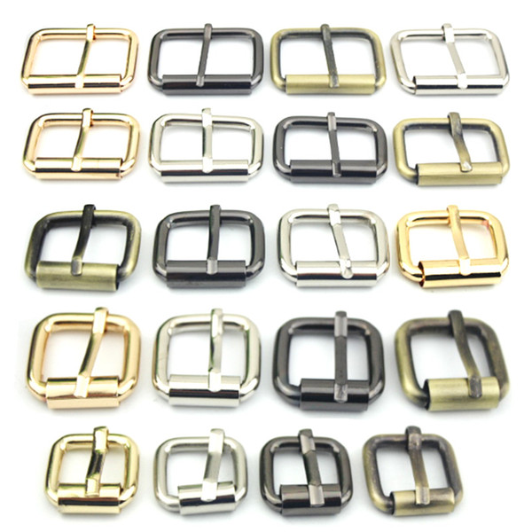 50pcs/lot 14mm/20mm/26mm/32mm/38mm Metal Shoes Bags Slider Adjustable Belt Buckles Decoration DIY Accessory Sewing