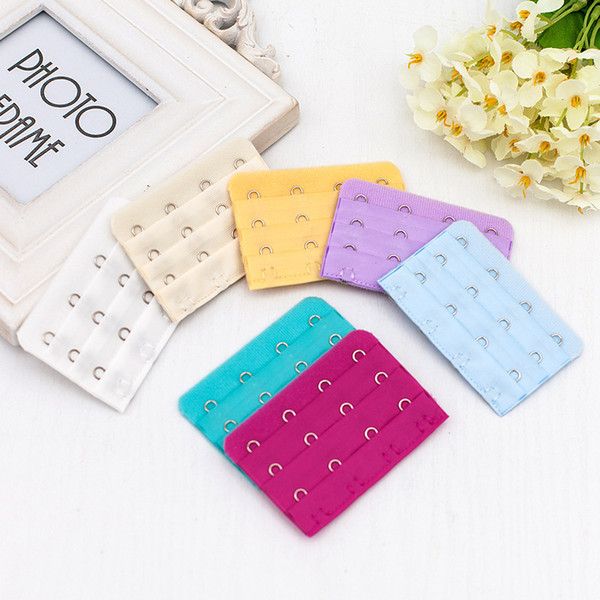 30Pcs Ladies Bra Extension Strap 4 Hooks 3 Rows Bra Extender Underwear Strapless Bra Accessories Women 's Buckle Extension