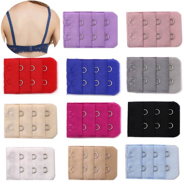 30Pcs Back Bra Extender Clip Strap Extension 2 Hook Bra Extensions Strapless Women's Underwear Expander Bra Hook Botton Intimates